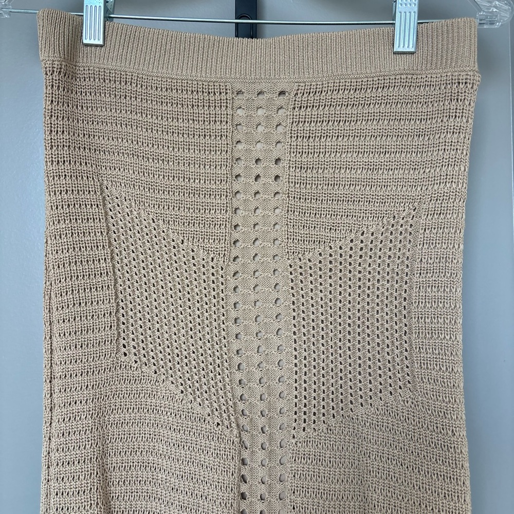 Rachel Zoe Tan Knit Skirt